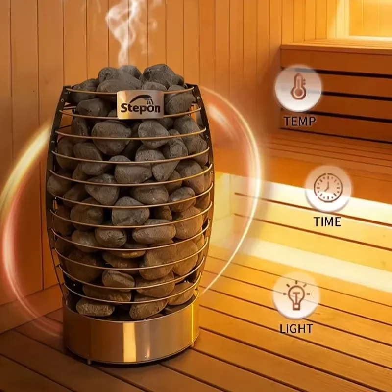 

Factory WiFi APP 5KW 6KW 7.5KW 9KW Dry Sauna Stove with External Digital Display Controller,Electric Sauna Oven,Sauna Heater