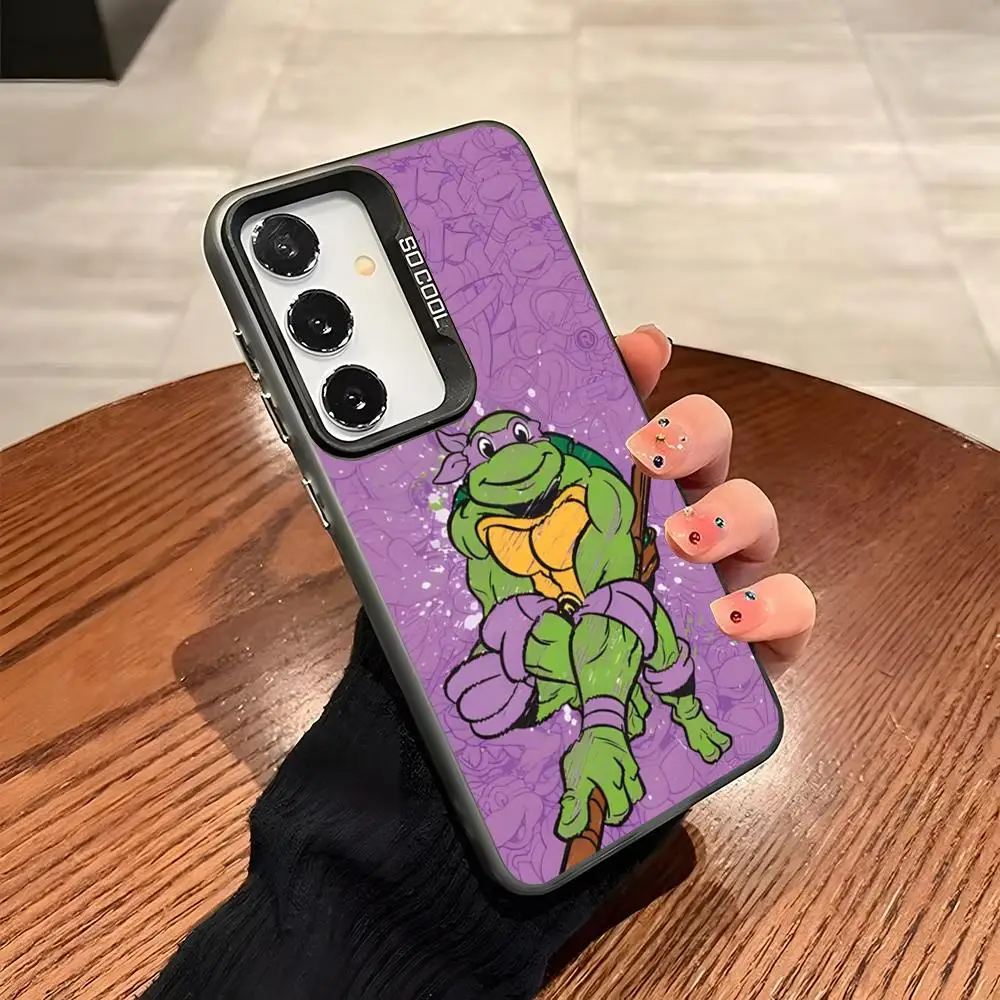 TV-51 Mutants Ninjas Turtles Phone Case For Samsung A54 A53 A52 A51 A34 A33 A31 A25 A23 A22A14 A15 A13 Colorful Silver Cover