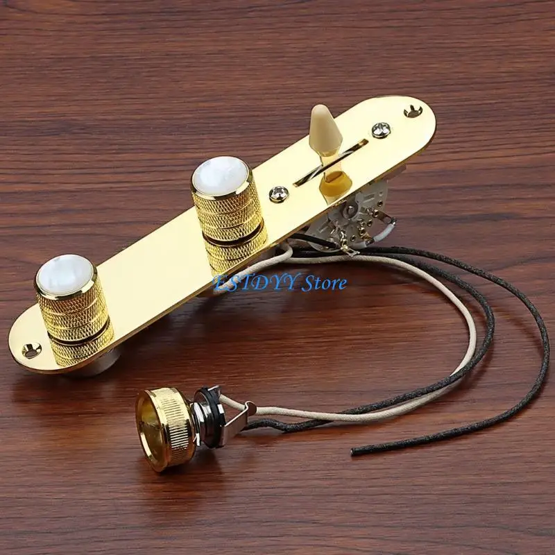 

G6DE Electric Guitar Prewired Control Plate with 3-Way Switches Replacement