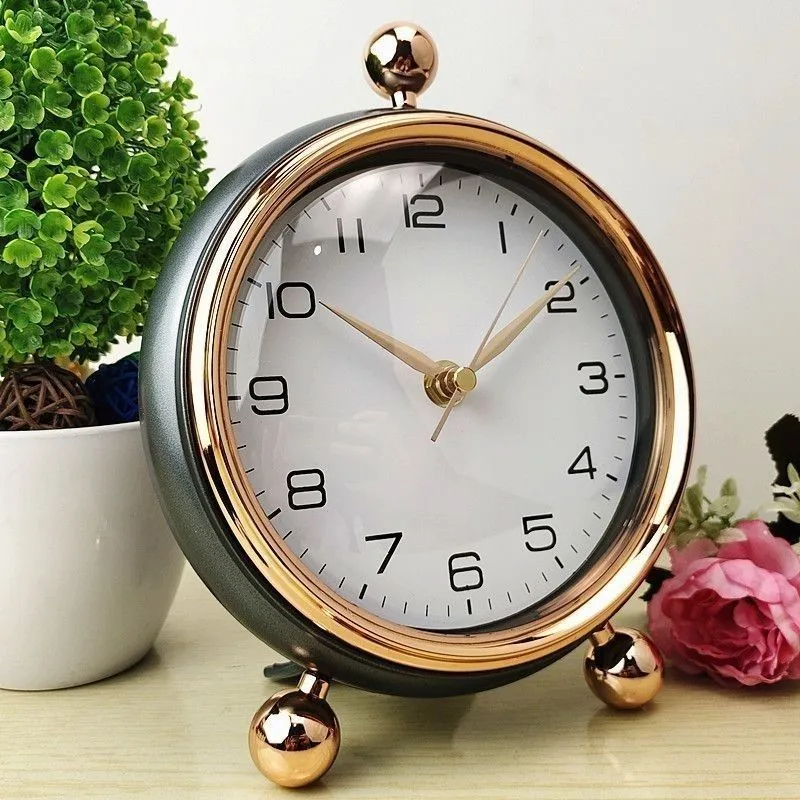 

Современные минималистичные настольные маятниковые часы для дома, гостиной, украшения, бесшумные настольные часы для спальни, прикроватные часы для сидения ZI22