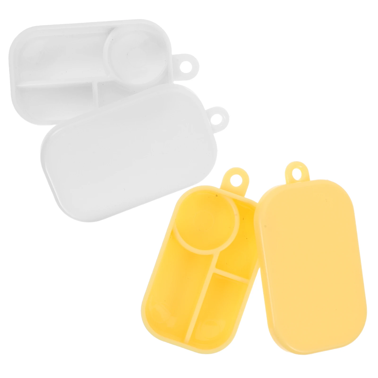 

50 Pcs Mini Simulated Lunch Box Divided Plastic Food Container Kid Kitchen Toy Playset Accessories Snack ganizer for Children