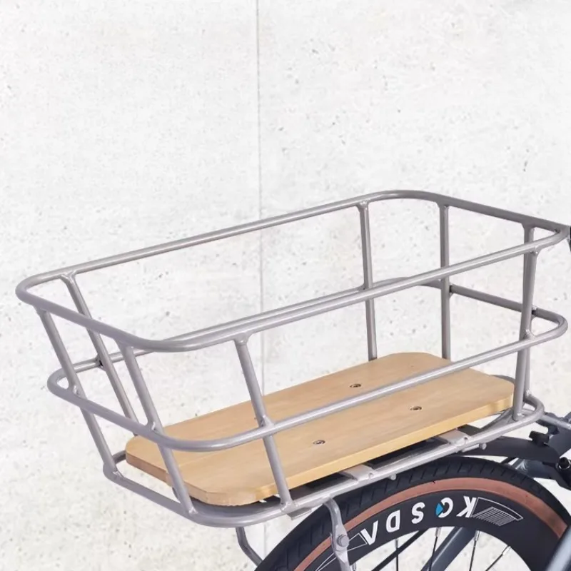 

Aluminum Alloy Bike Rear Basket Bold Basket Carrying Pets Sturdy Solid Large Capacity Bicycle Panniers Bicycle Accessories