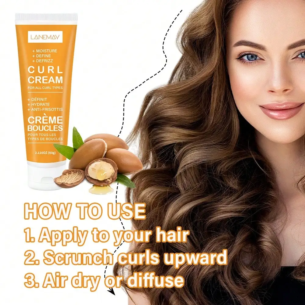 كريم تجعيد لجميع أنواع التجعيد - يرطب ويحدد عميقًا للشعر، ويعزز اللمعان، وعلاج ترك لتقليل التجعد #6