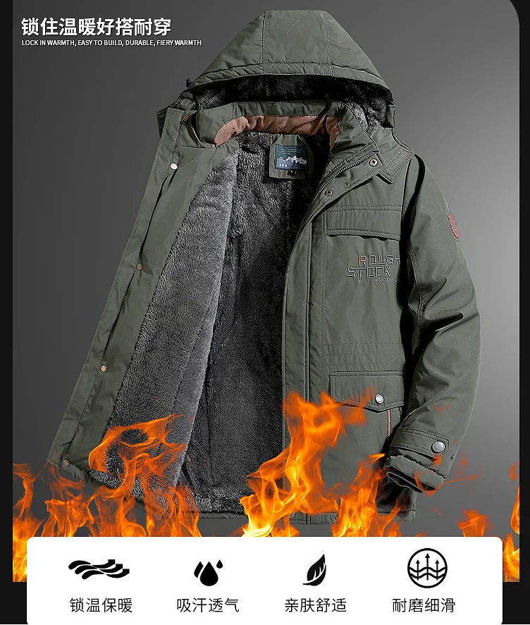 

Korean Fashion Brand Clothes Puffer Parka Mens Streetwear Hip Hop Parka Men Thick Warm Colorful Clothes Men Hooded Fleece Parka