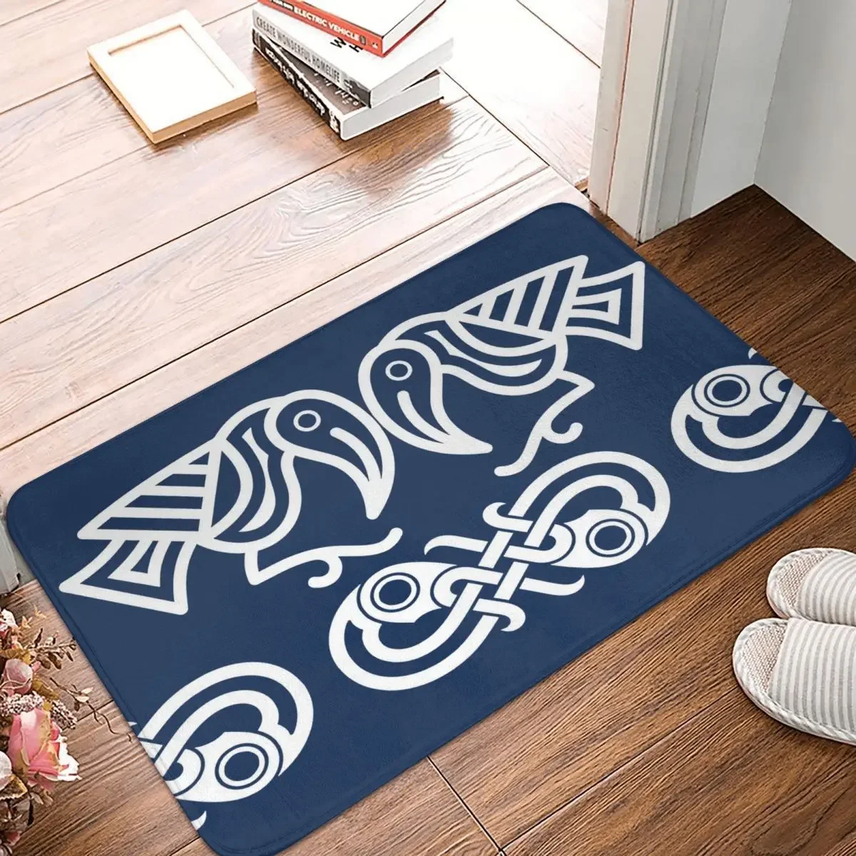 Viking Valhalla Non-slip Doormat Germanic Art From The Migration Era Carpet Bath Kitchen Mat Outdoor Indoor Modern