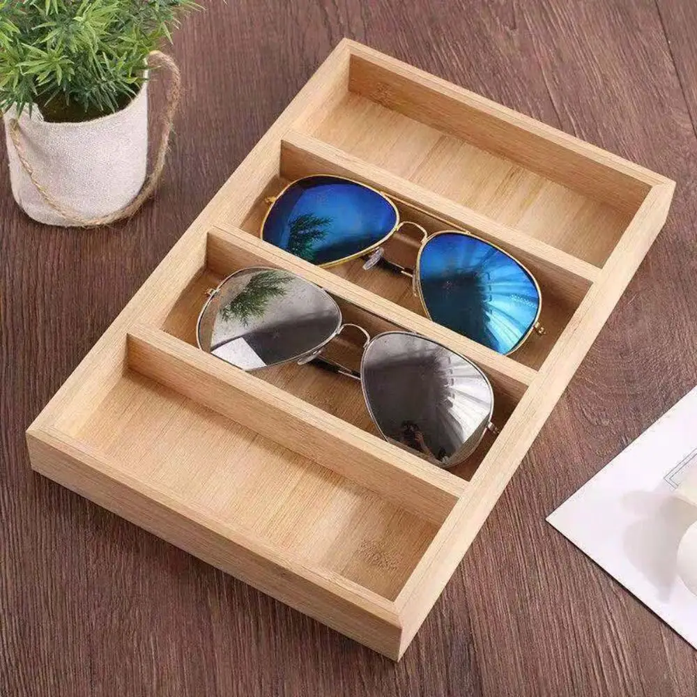4/5/6 슬롯 나무 안경 케이스 그리드 안경 홀더 선글라스 상자 Glasswear 상자 보석 주최자 보석 디스플레이 상자 여행