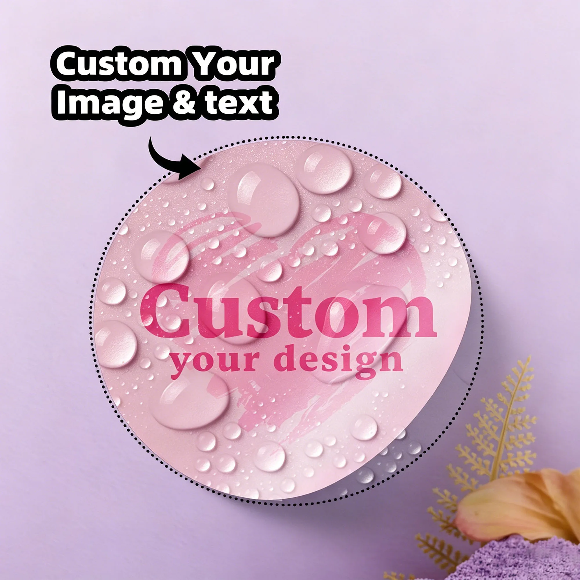 Pegatinas Personalizadas de 4CM para Cualquier Ocasión, Calcomanías con Logotipo/Foto para Decoración de Eventos y Etiquetas de Regalo