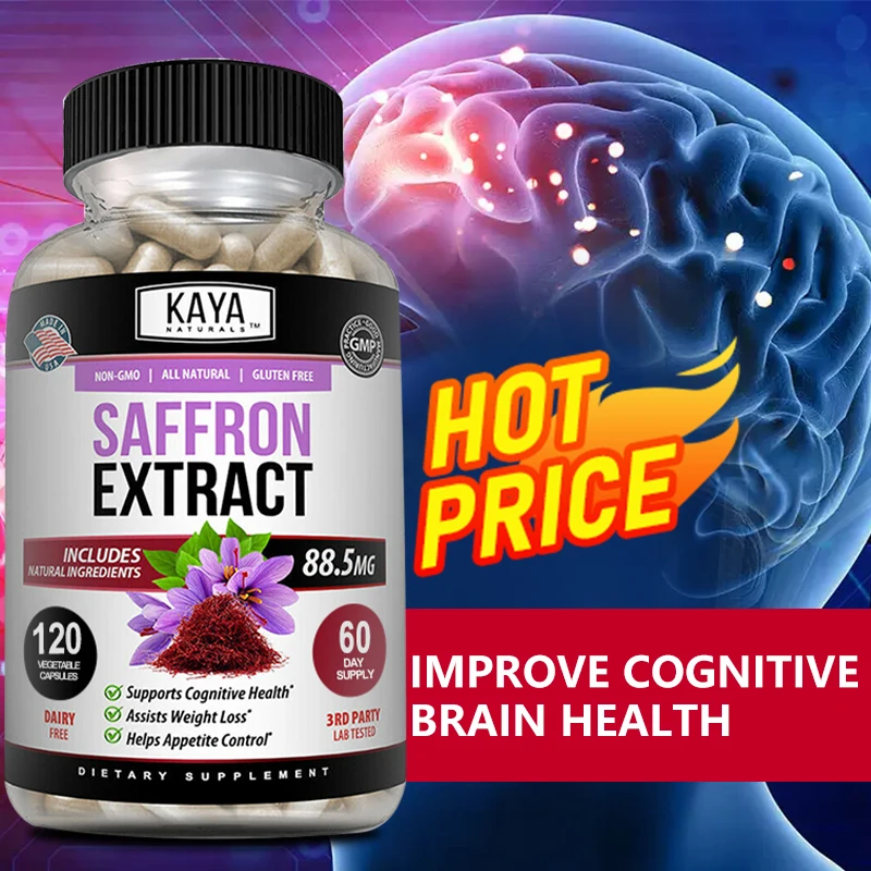 Saffron Extract - Fat Burning, Cognitive Health, Energy, Mood, Dietary Supplement