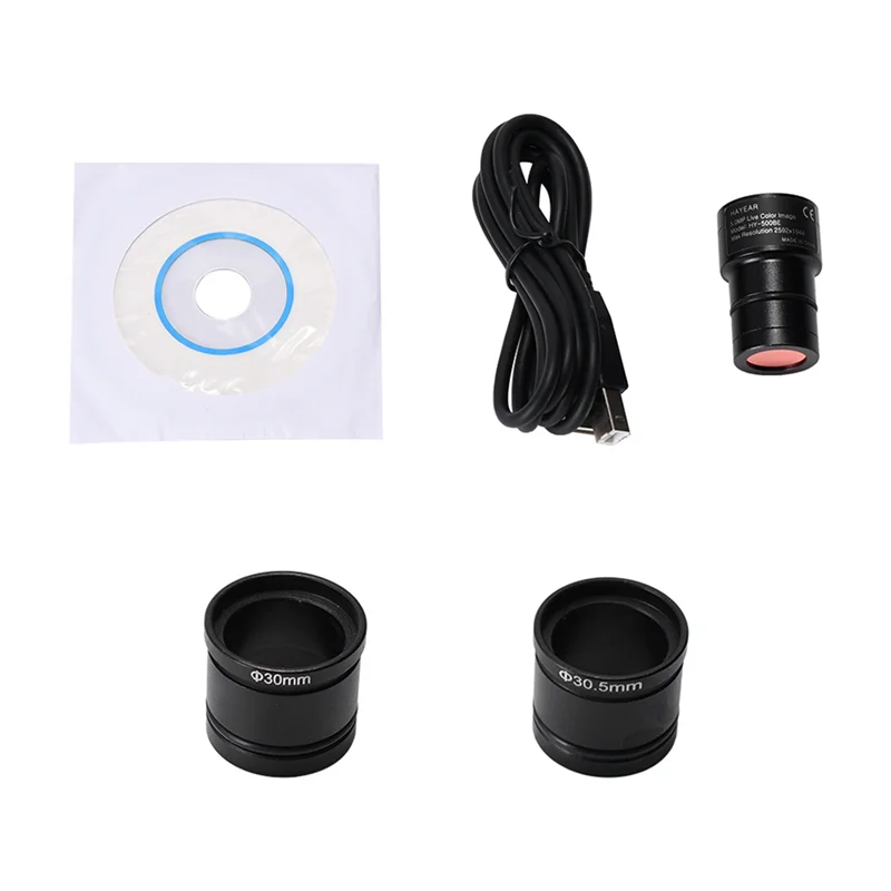 5MP CMOS USB2.0 Microscope Ocular Adapter Electronic Digital Eyepiece HD Microscope Camera for Microscopio