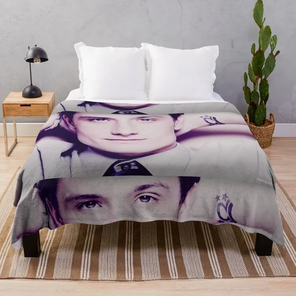 Josh Hutcherson Whistle Meme Throw Blanket Stylish Warm Blanket for Living Room Bedroom