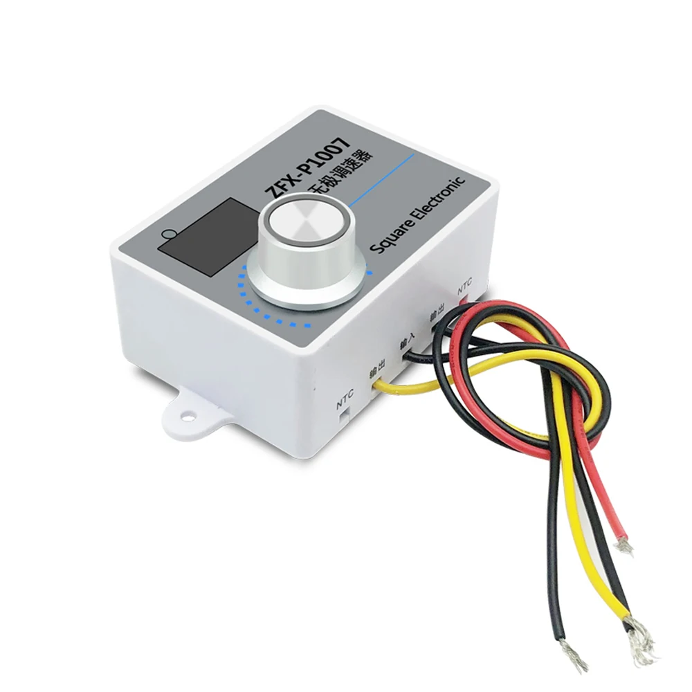 Single Phase Speed Controller Digital Display ZFX-P1007 Waterproof High Power Motor Speed Regulator Step-less Control Switch