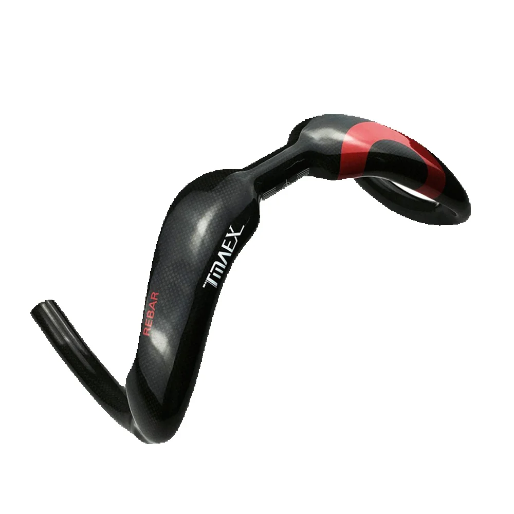 AliExpress TMAEX-Red Glossy Handlebar for Bicycle, Racing Bike Parts, Track, Sprinters Bar, Competition Bar, 31.8x370mm, 385mm