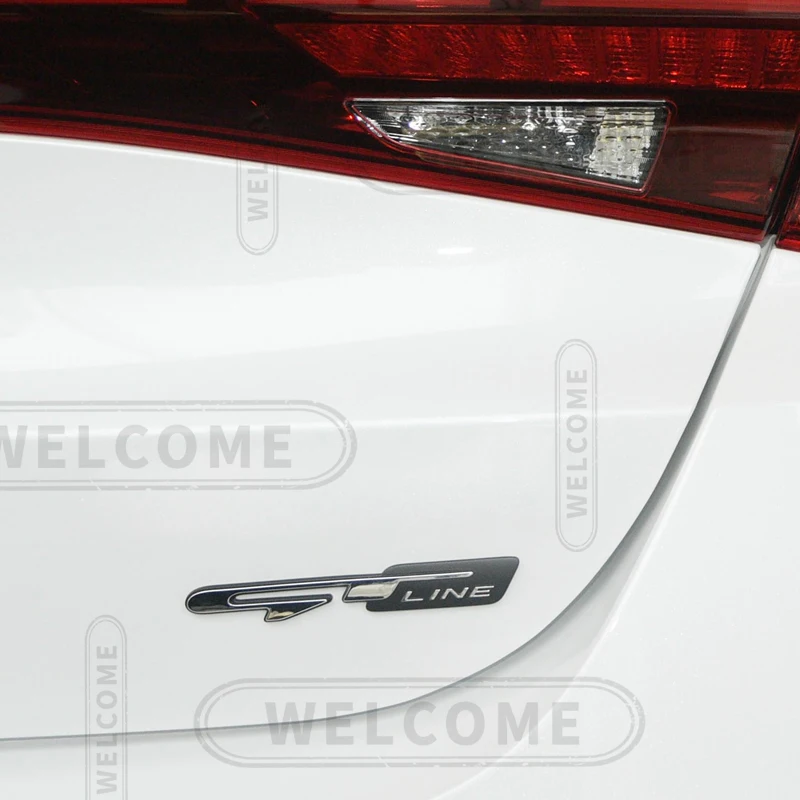 3D Metal GT Line Logo Car Letter Emblem Grille Badge Sticker Trunk Decals For Kia Sportage Sorento K3 K5 K9 Styling Accessories view 6