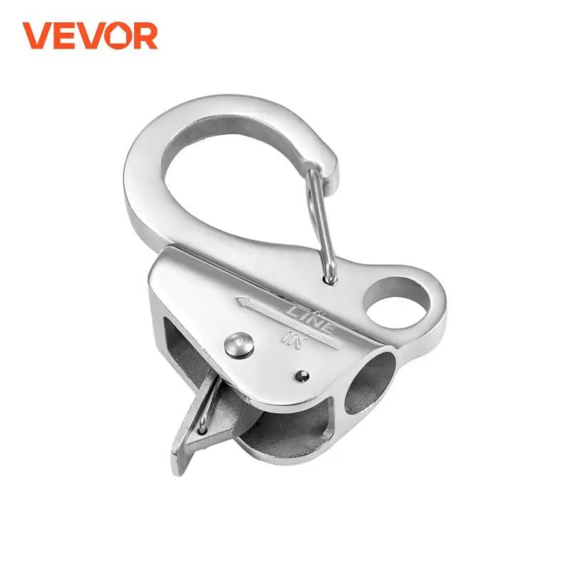 VEVOR Boat Anchor Hook 304 Stainless Steel Slide Anchor Knotless Anchor System Boat Anchor Hook Clips Easy to Use Holds 3700 LBS