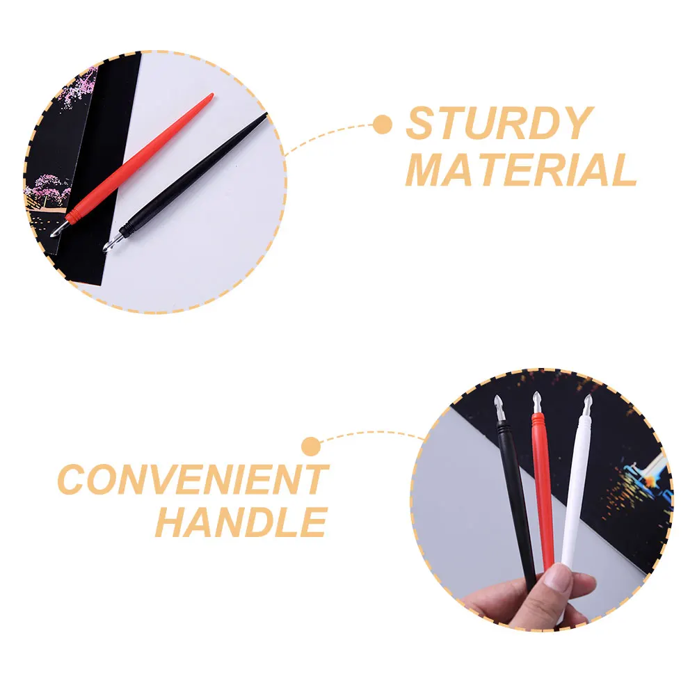 12 stks Kras Schilderen Pennen Metalen Tip Herbruikbare Diy Tekengereedschappen Voor Kraspapier Kunstprojecten Stylus Volwassenen