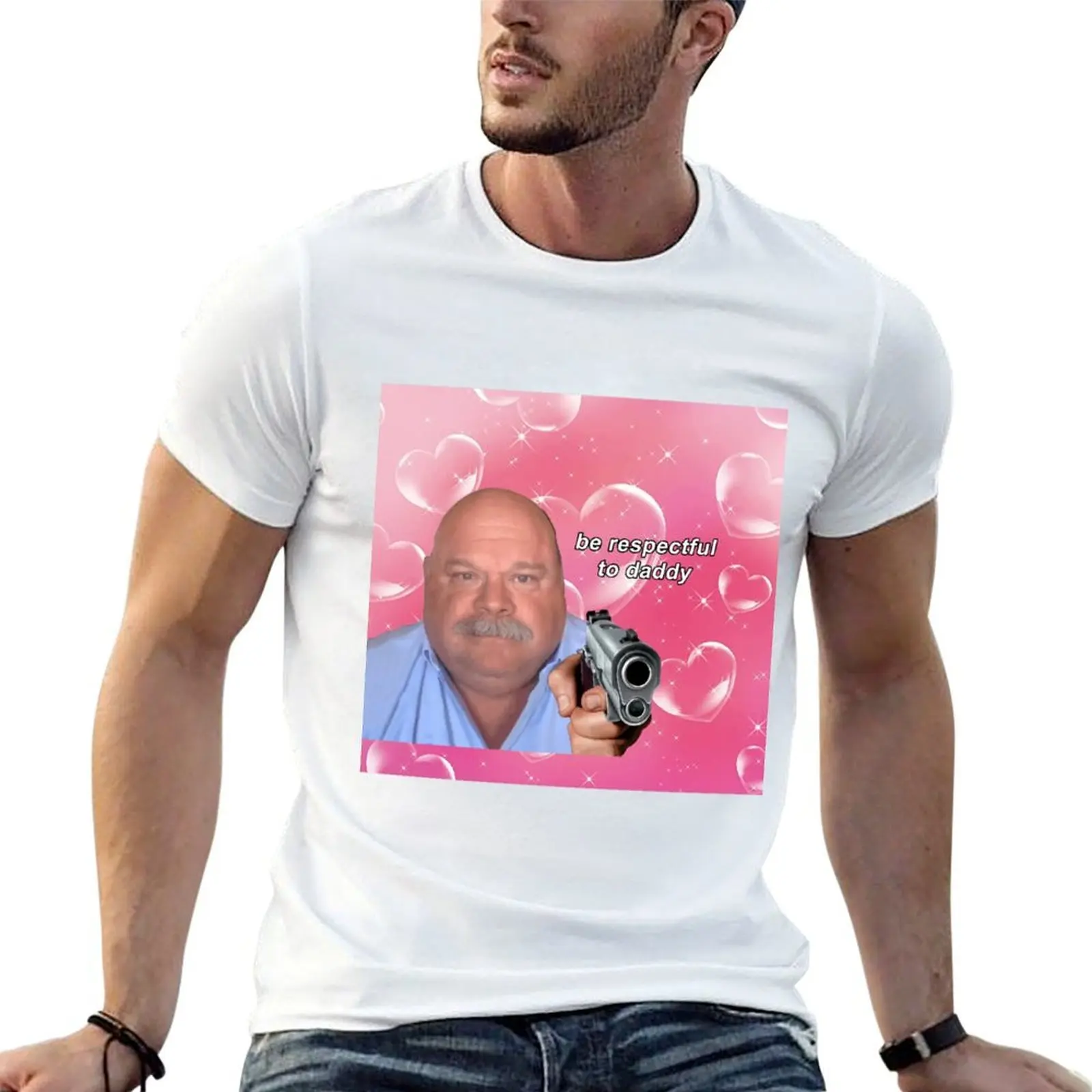 Daddy Winkle Bertram Be Respectful to Daddy Wow Yrs22 T-Shirt luxury designer blacks plain white t shirts men