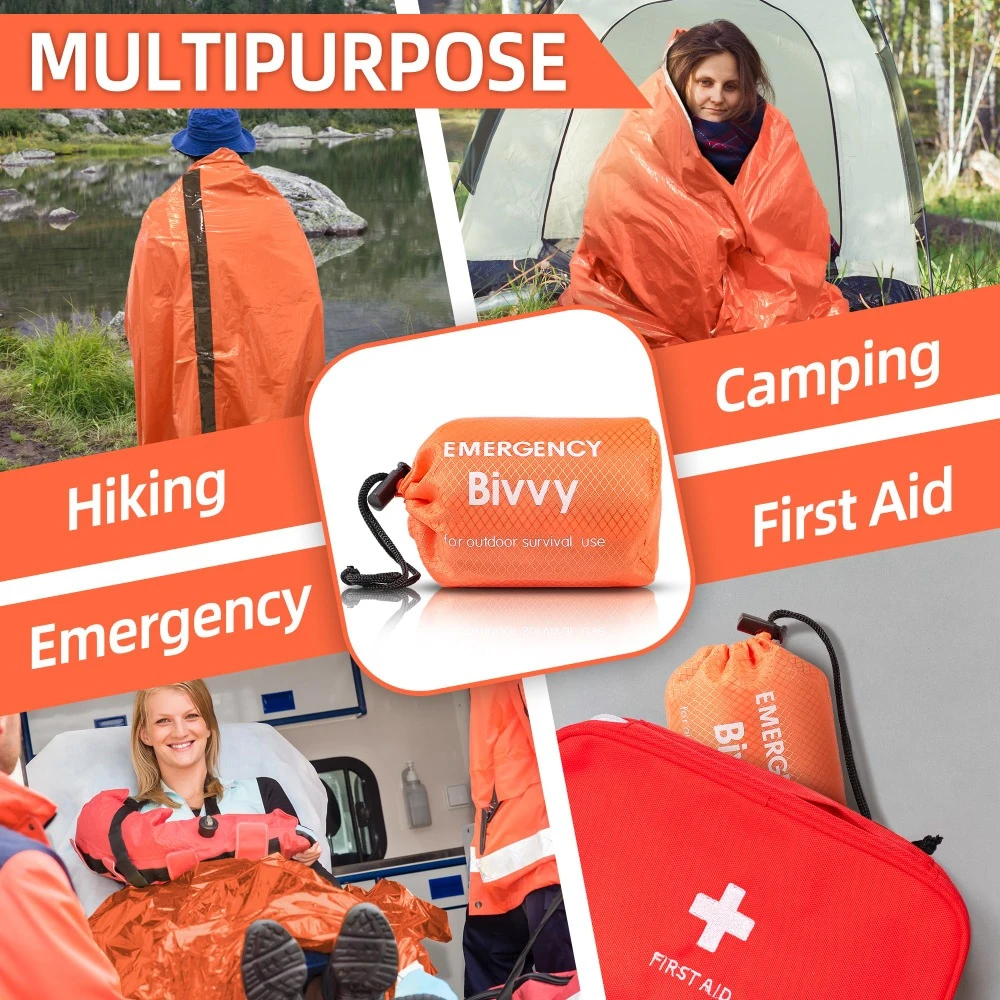 ถุงนอนฉุกเฉิน 2 ชิ้น/ถุงฉุกเฉิ - Bivy Sack Lightweight บทวิจารณ์และราคา