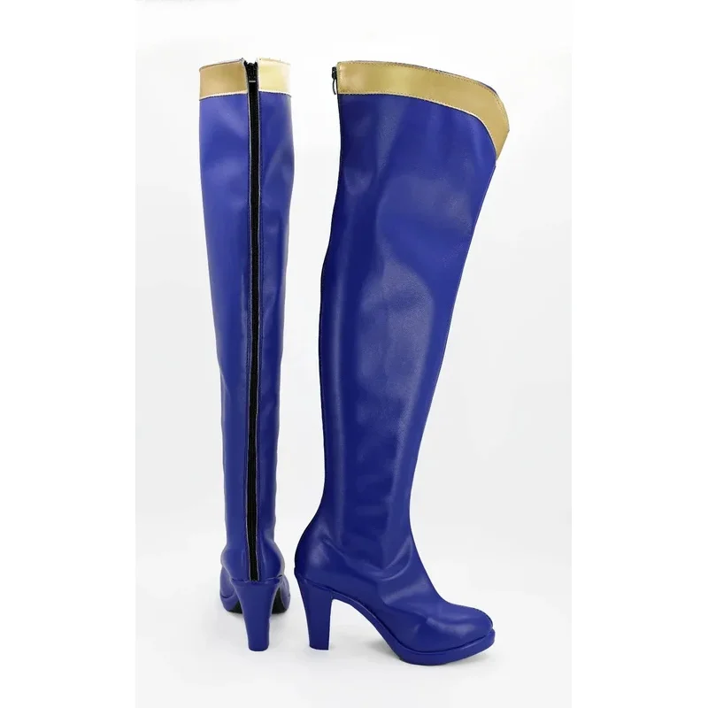 KonoSuba Gods Blessing on this Wonderful World Aqua Cosplay Boots High Heel Shoes Custom Made jd;2