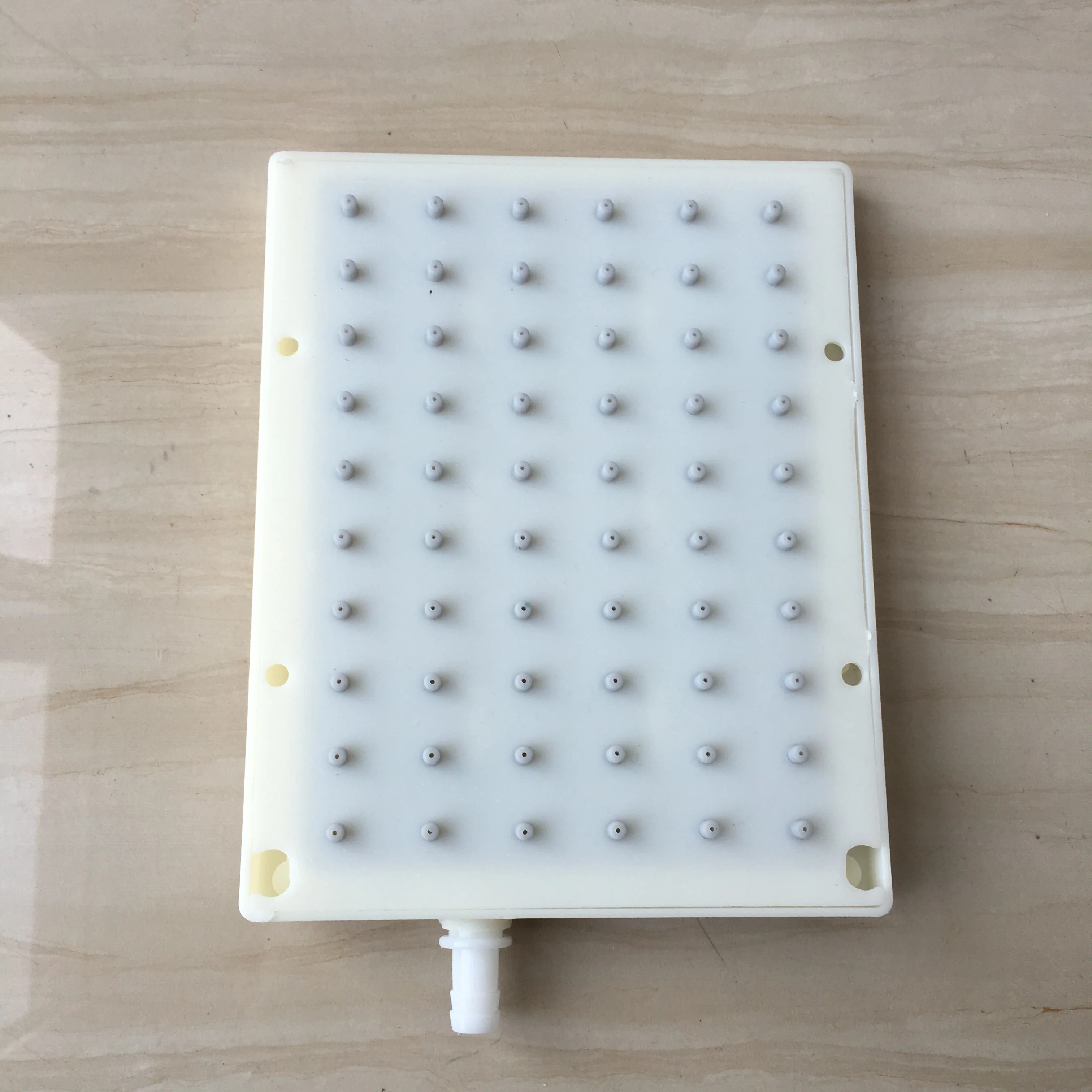 MTTUZK ABS Rectangular 140*178mm Shower intubation type interface Shower head  6 X 10 holes Top Spray Shower Head Accessorie