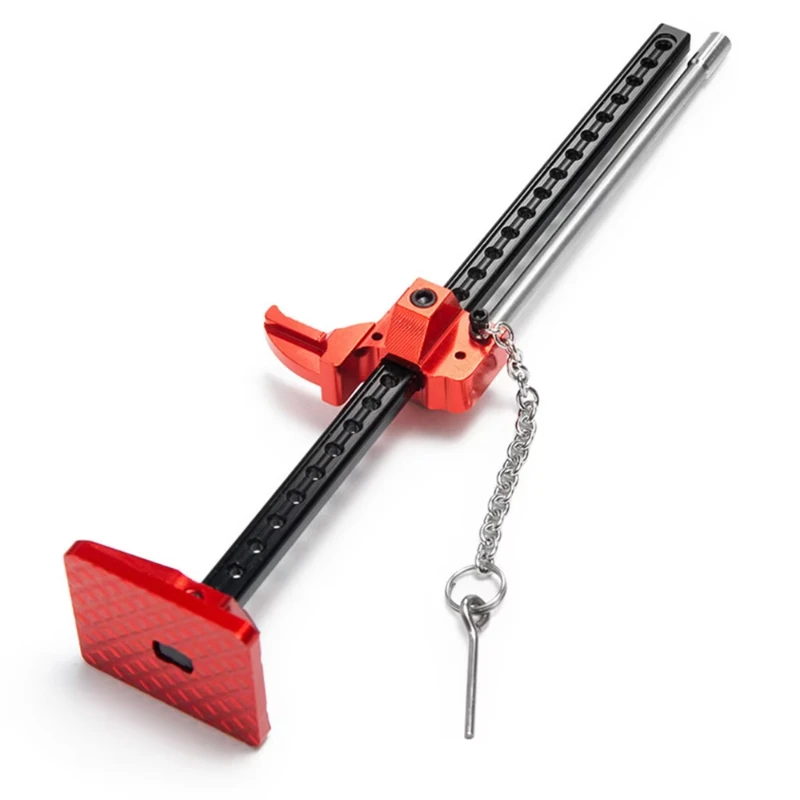 

RC 1PCS Rock Crawler 1:10 Accessories Slideable Metal Jack Tool for Axial SCX10 Tamiya CC01 D90 D110 TF2 RC Truck Car Parts