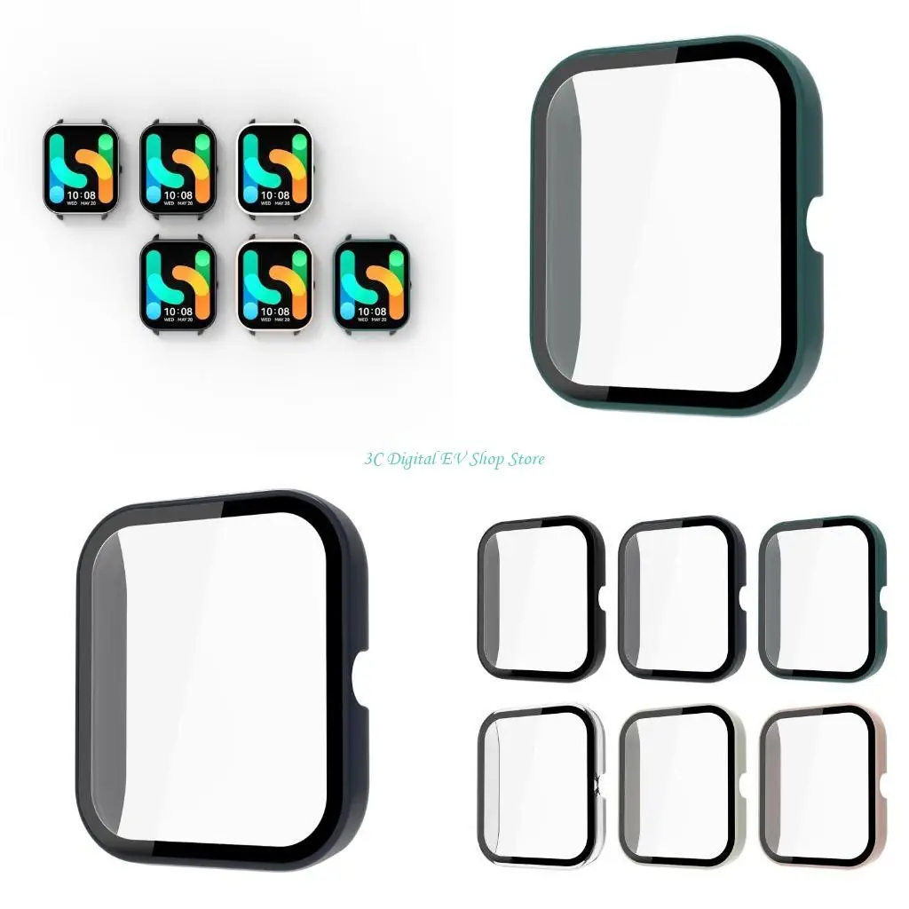E74D Tempered Film Full for Case for HaylouLS11 Shockproof Bumperd One-piece Hou