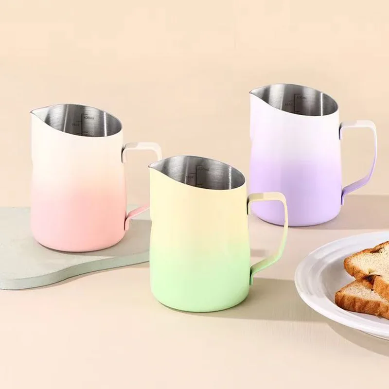 450ml Fancy Pointed Mouth Beveled Stainless Steel Coffee Latte Art Milk Frothing Pitcher Barista Accessories view 2