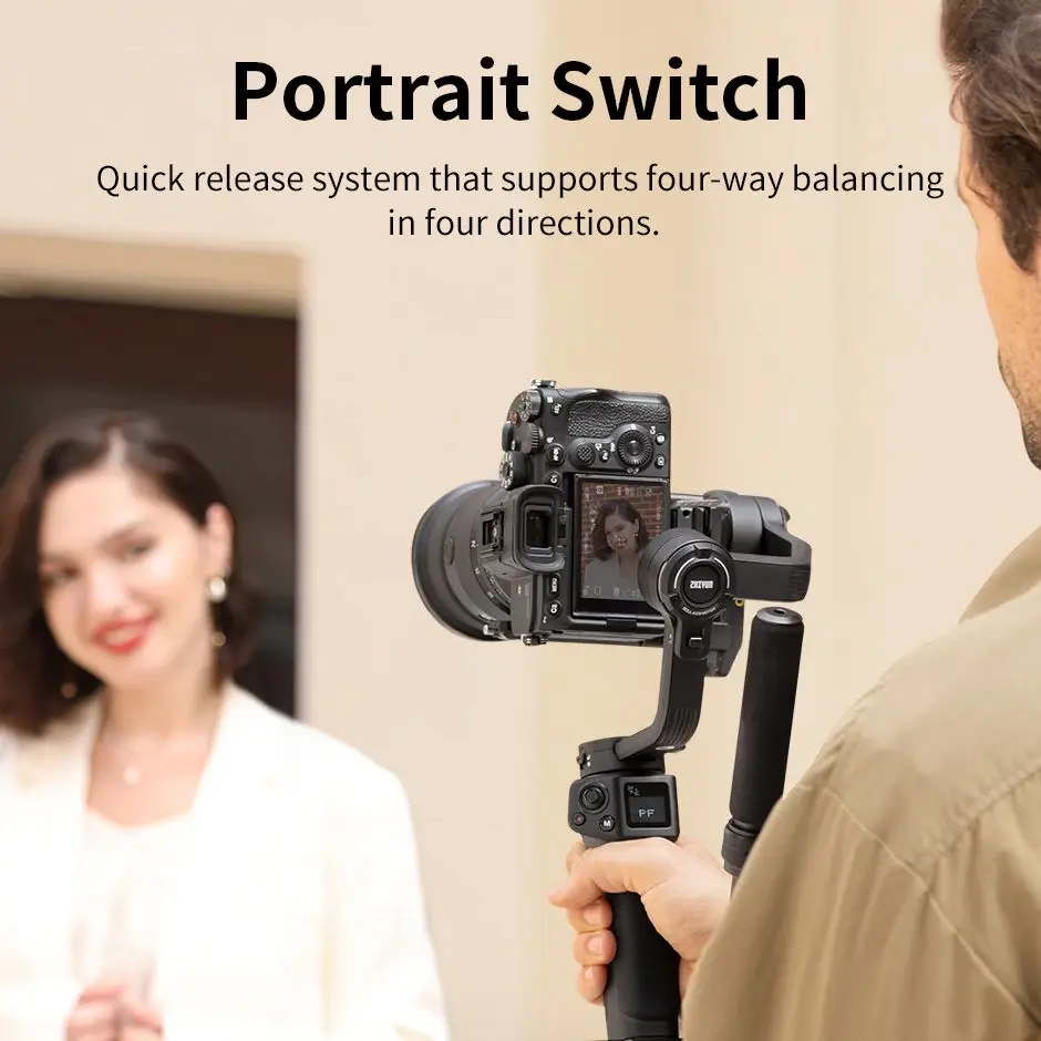 OGO ZHIYUN Weebill 3S مثبت الكاميرا 3-Axis يده Gimbal PD شحن سريع الإصدار السريع لكاميرات DSLR لسوني لكانون