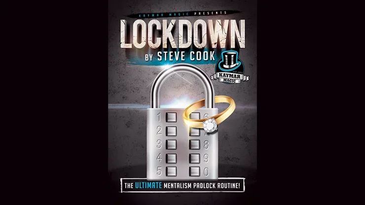 LOCKDOWN Gimmicks by Steve Cook Stage Close-Up Magic Fun Mentalism Illusion Magic Tricks Magician Props Magic Accessories