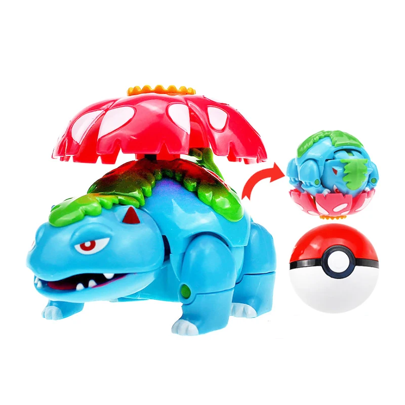 أنيمي بوكيمون تشوه Pokeball بيكاتشو Psyduck Charizard Mewtwo أنيمي الشكل دمية نموذج Poké الكرة هدايا عيد الميلاد اللعب #5