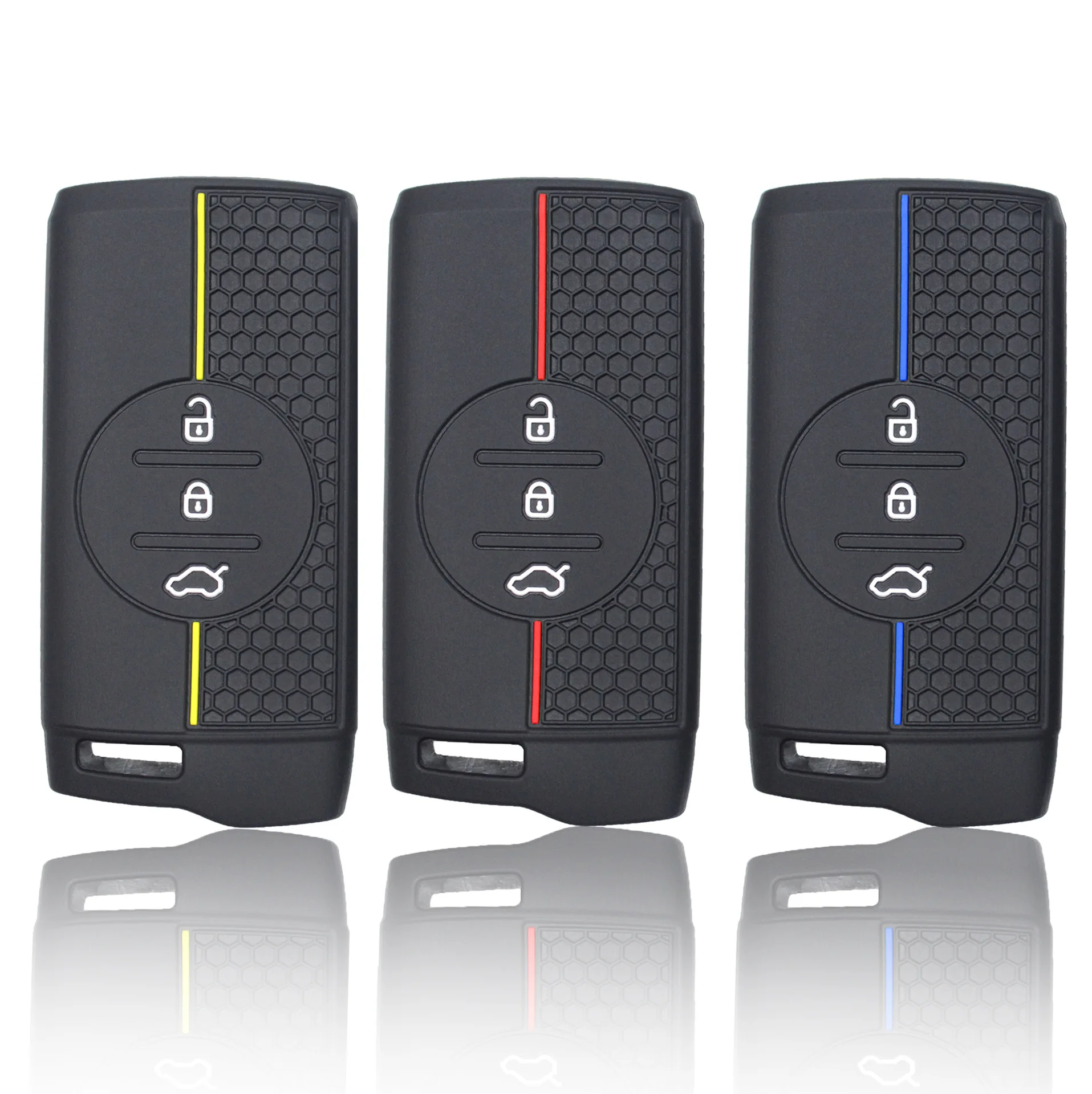 

Silicone Key Cover for Chery Tiggo 3xx7 Chery 8pro Pattern Car Key Cover Drop-resistant Key Cover