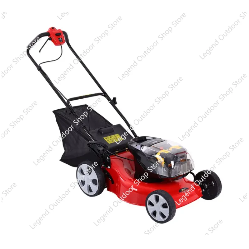 

Industrial Grade 48V Lithium Cordless Electric Lawn Mower 40V Hand Push with Grass Box
