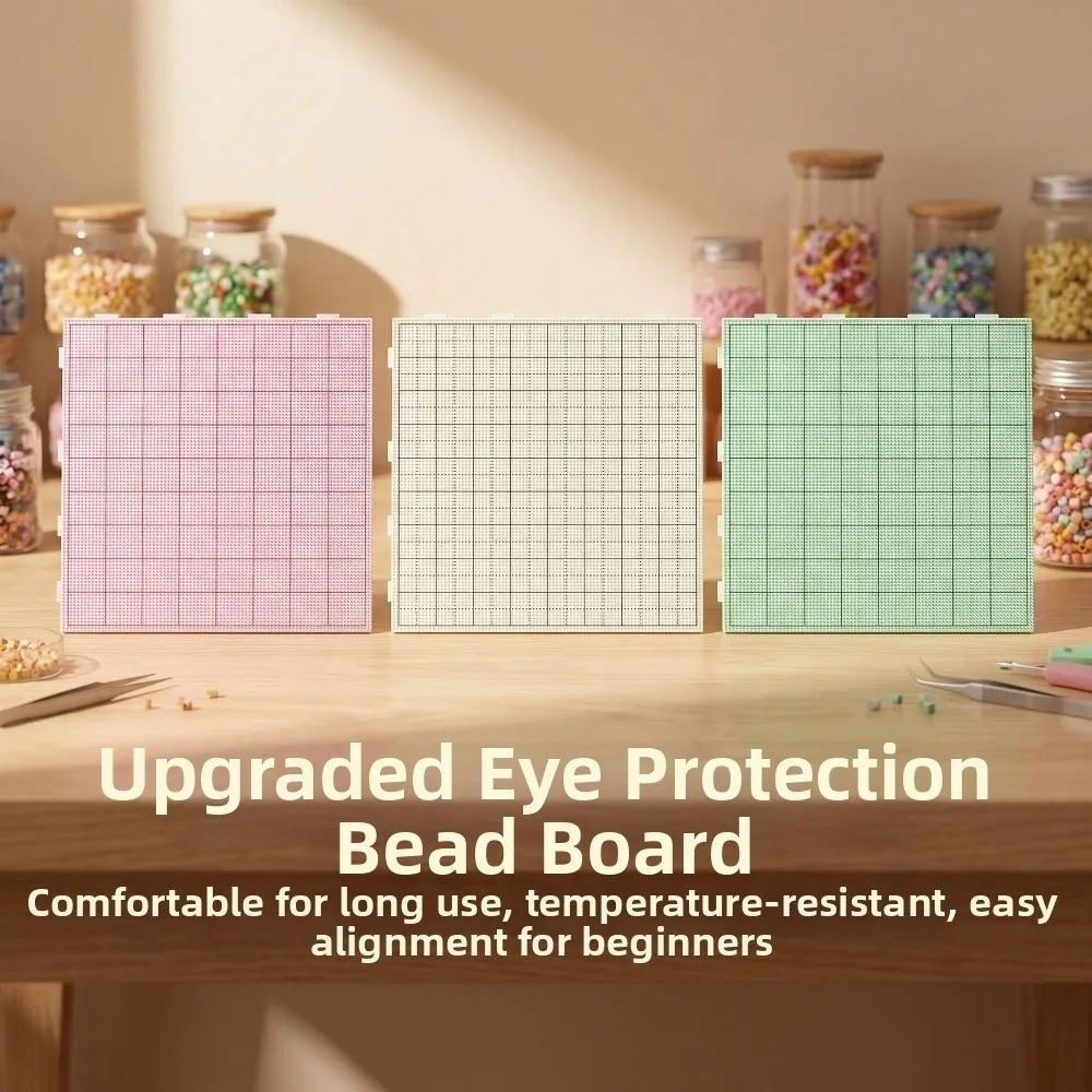 104x104 132x132Pins Fuse Beads Pegboards Matte Color 2.6mm Beads Perler Beads Boards Grid Design Heat Resistant Pixel Art Tool
