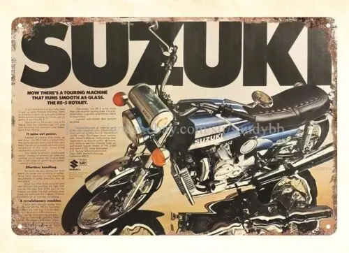 1975  RE 5 Motorcycle motorbike biker man cave metal tin sign popular wall sign