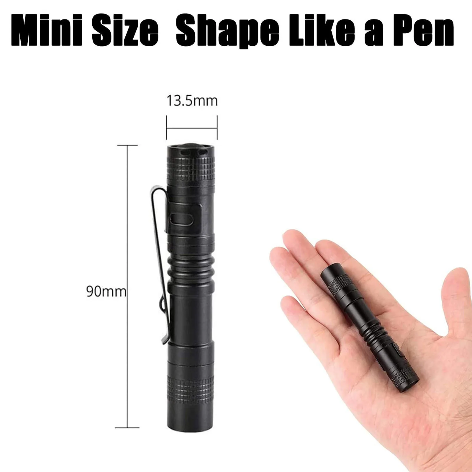 2022 New Portable Mini Penlight Led Flashlight Torch Pocket Light Waterproof Lantern Powerful Led Flashligt For Hunting Landtern