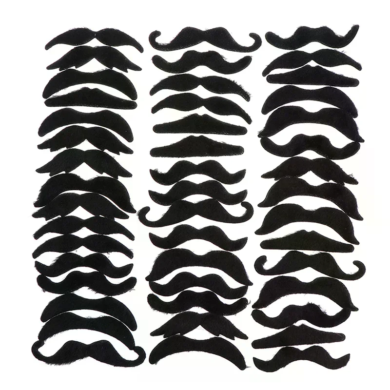 Costume Mustache Pirate Party Halloween Cosplay Fake Beard Party Supplies 48pcs