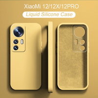 Luxury Original Liquid Silicone Soft Cover For XiaoMi 12 12X 12PRO XIAO MI 12 MI12X MI12PRO 5G X Global Version Case