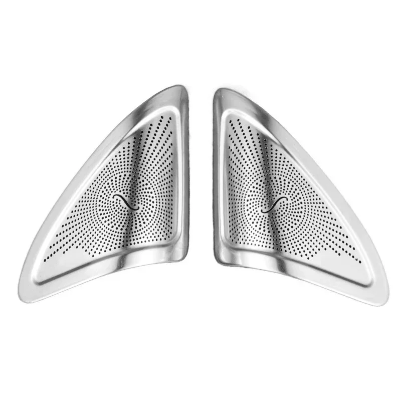 Cubierta embellecedora de altavoz para mercedes-benz A CLA GLA Class W176 X156 C117, altavoces de puerta de coche de acero, cubierta decorativa ESTÉREO