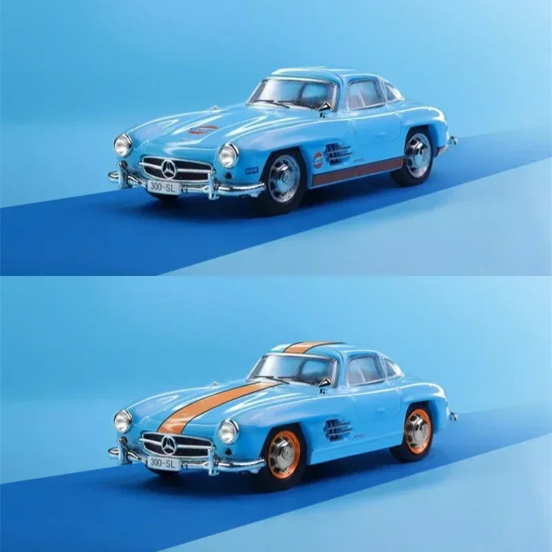 Seeker 1:64 300SL W198 Coupe Blue A / B Diecast Model Car