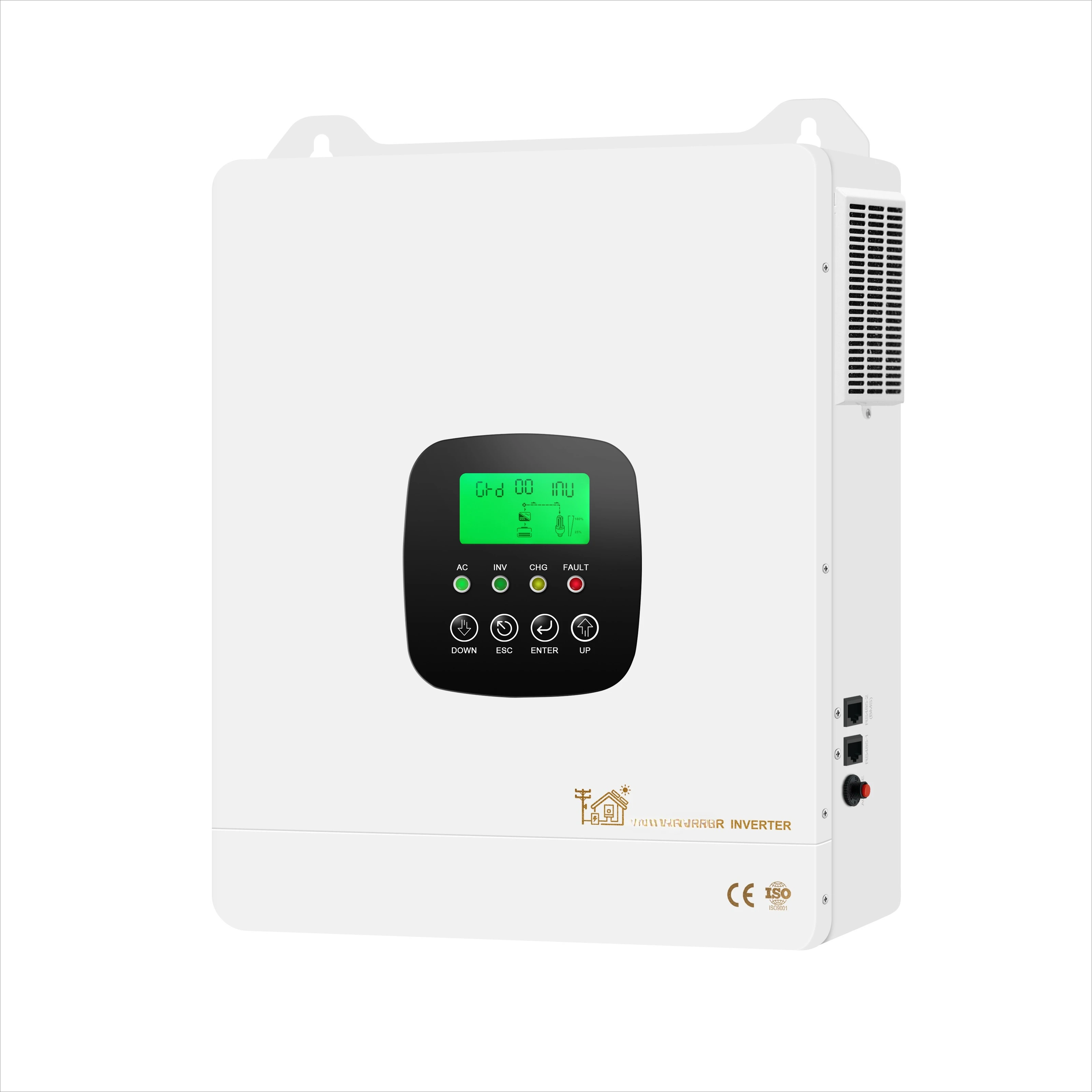

High Quality Solar Power on Grid off Grid Inverter 4.3KW 24Vdc 220V/230V/240V Max 500VDC Single Phase Hybrid Solar Inverter