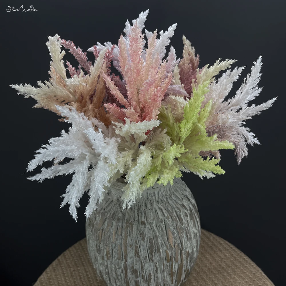 SunMade Inc Flocked Misty Astilbe Fake Flowers Wedding Decoration Home Garden Decor Flores Artificiales Christmas Accessaries