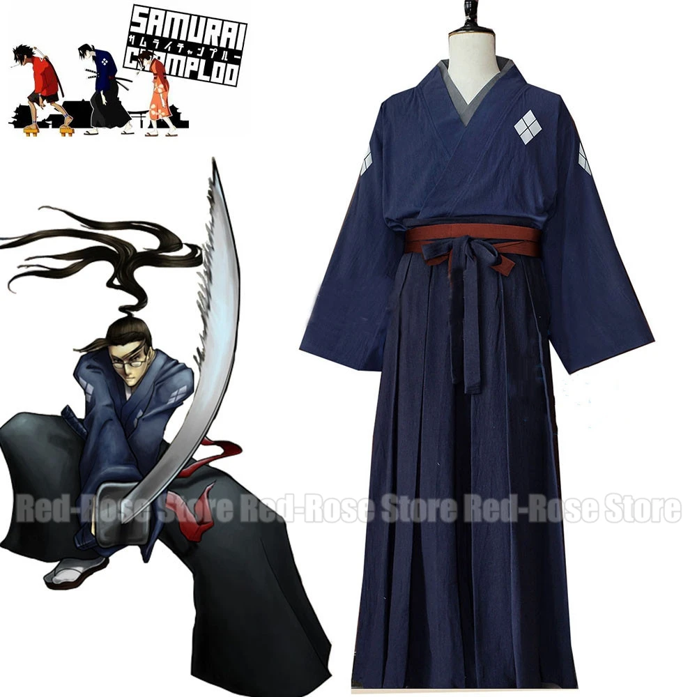 Samurai Champloo Jin Kimono Cosplay Costume Custom Made High Quality Clothes