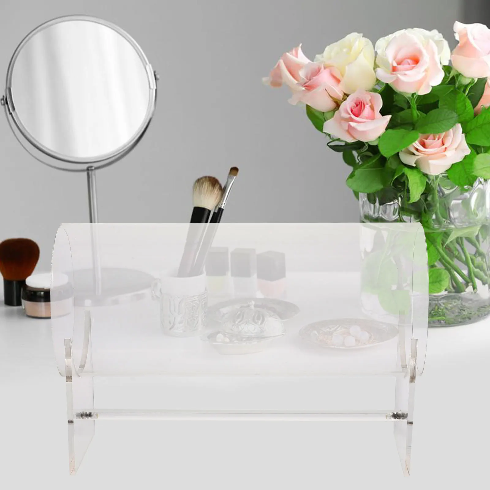 

Headband Display Rack Acrylic Scrunchies Holder Transparent Hair Hoops Stand for Organization Jewelry Accessory Keeper