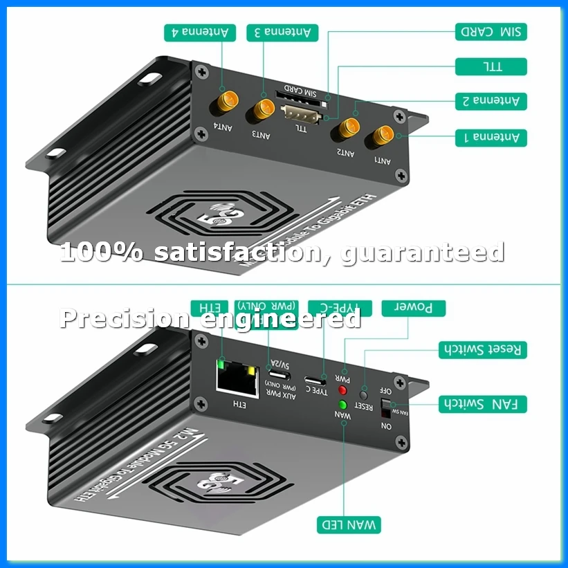 

NGFF(M.2) 4G/5G Module to USB 3.0 Adapter with RJ45 Port, Realtek RTL8125BG Controller Converter Riser Board-A23R