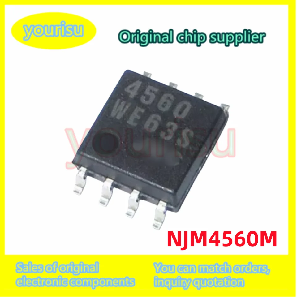 10-50Pcs/Lot Original NJM4560 NJM4560M JRC4560 NJM4560MTE1 SMD SOP8 High Performance Dual Op Amp Chip IC