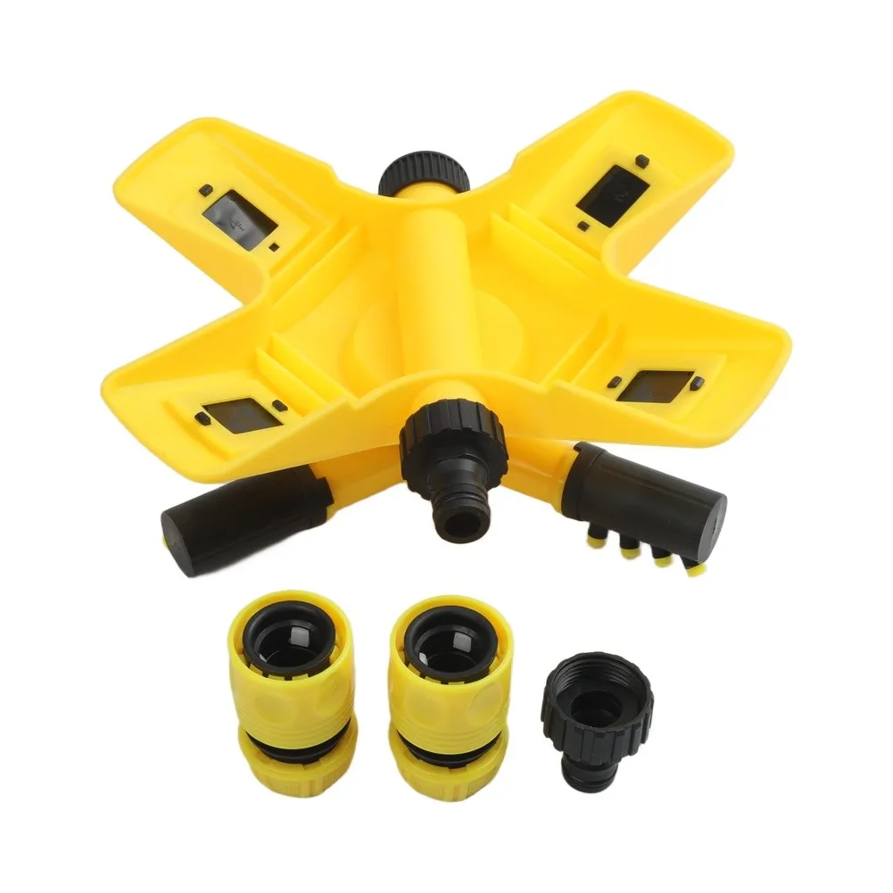 Rotary Garden Sprinkler with 360 Degree Coverage for Consistent Lawn Watering and Broad Area Irrigation Performance