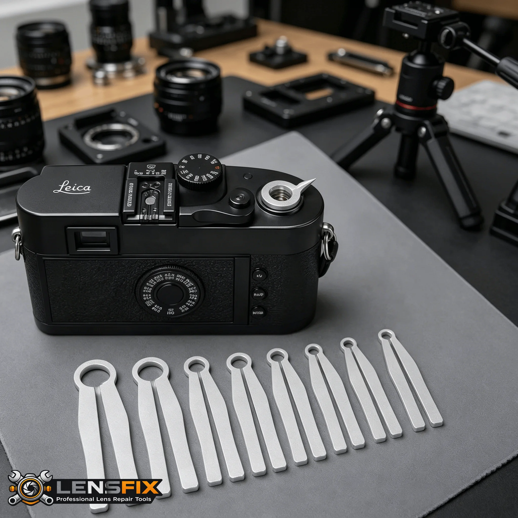 Lock Ring Removal Camera Lens Repair Tool, Aluminum Alloy 6/9PCS Precision Spanner Set For Leica M Series Lens Disassembly