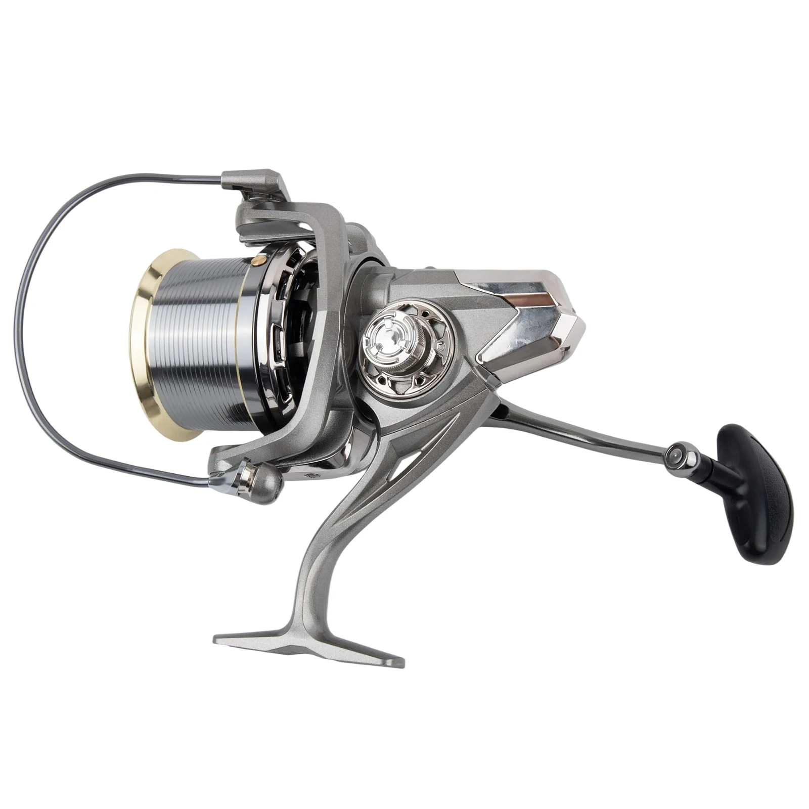 CNC Metal Rocker Mechanism in a Reliable Design Aluminum Alloy Wheel Fishing Reel Model 800014000 is Built to Last