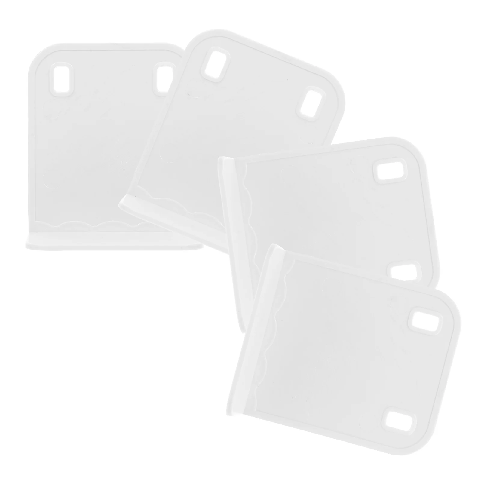 

4pcs Anti Stopper Stabilizer Furniture Anchor Playpen Safety Brackets Stabilizing System Non Base White
