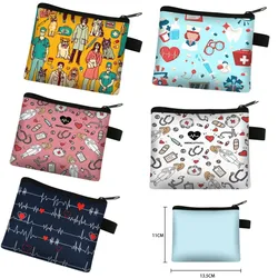 Trousse de maquillage pour femme, trousse de survie pour étudiant, enseignant, praticien, trousse à cosmétiques, beaux sacs de maquillage pour infirmière, école de soins infirmiers