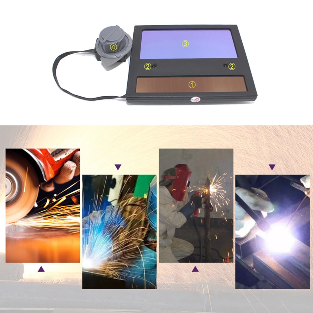 

Solar Auto Darkening Welding Lens Panel Welding Lens Eye Protection Helmet Filter Lens Shade Supplies